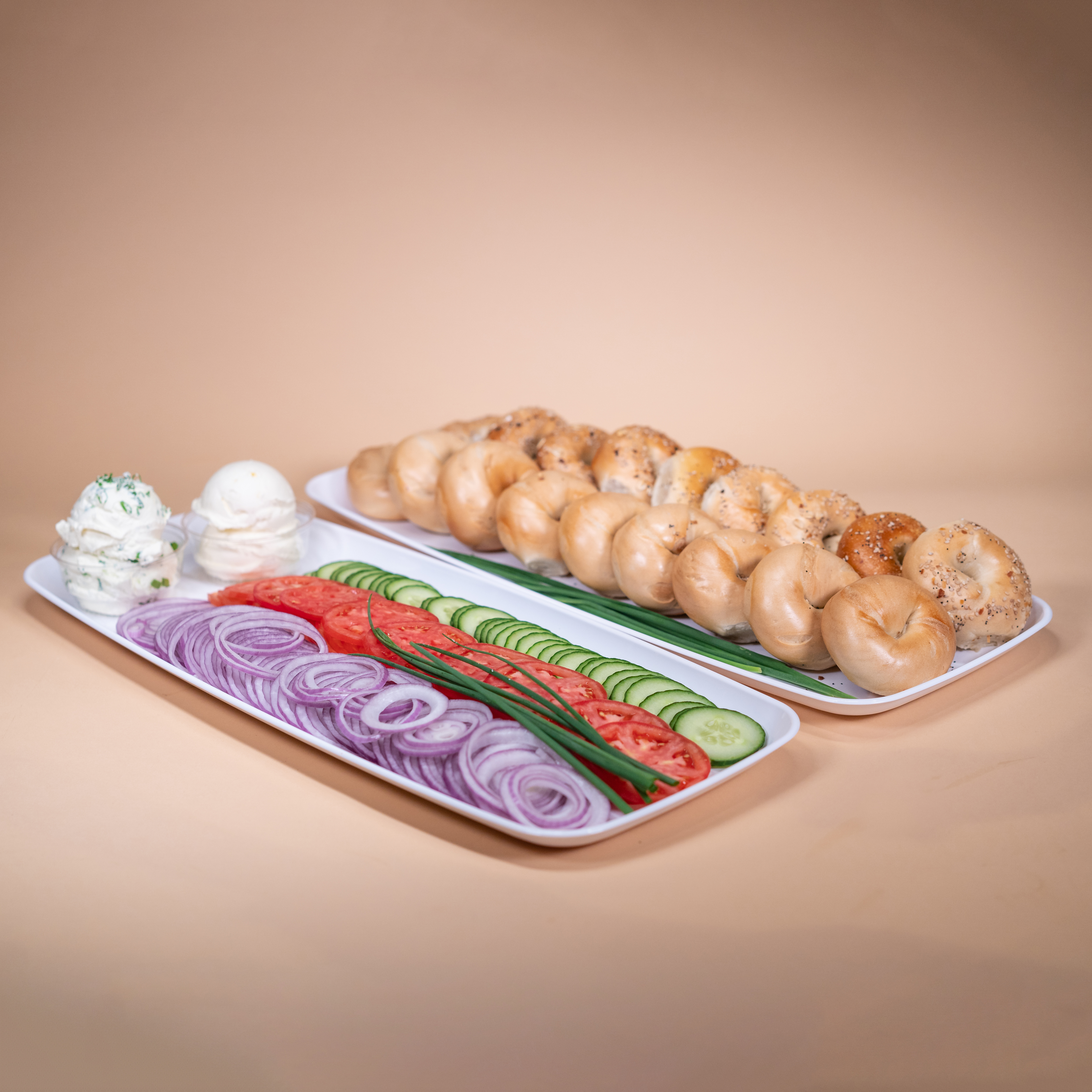 Assorted Bagels & Spread Board - (Large)