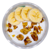 Banana, maple & walnuts coconut yoghurt