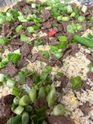 Beef Mixed w/ Rice (medium)
