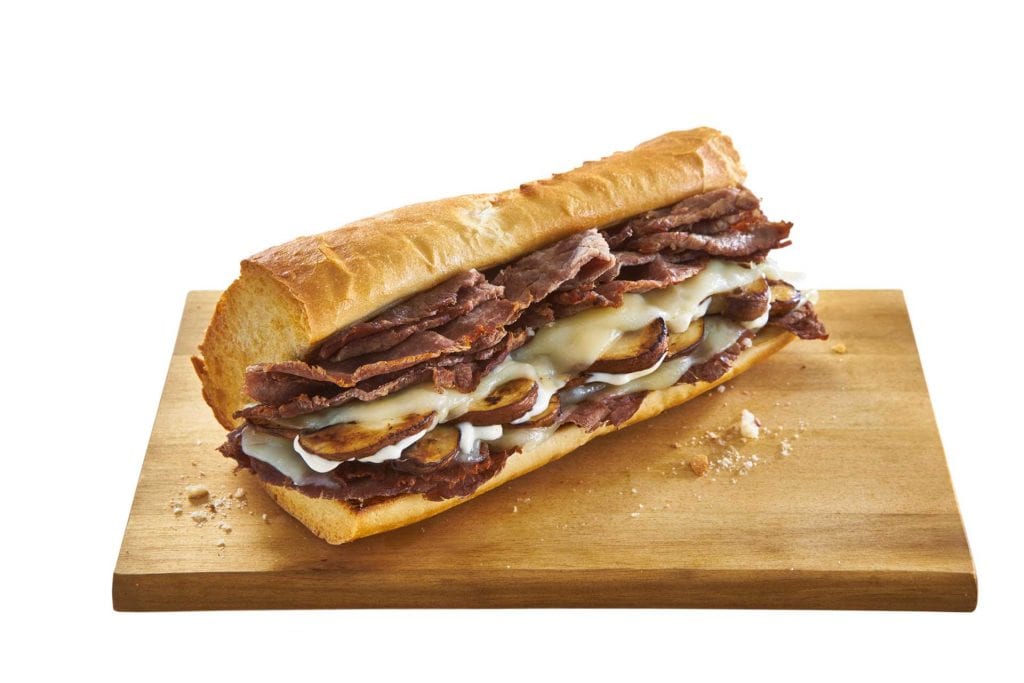 Beef Mushroom Melt Sandwich