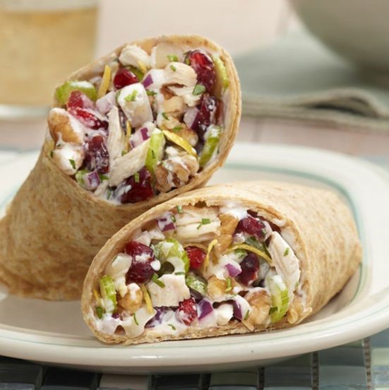 Brie, Cranberry and Rocket Wrap
