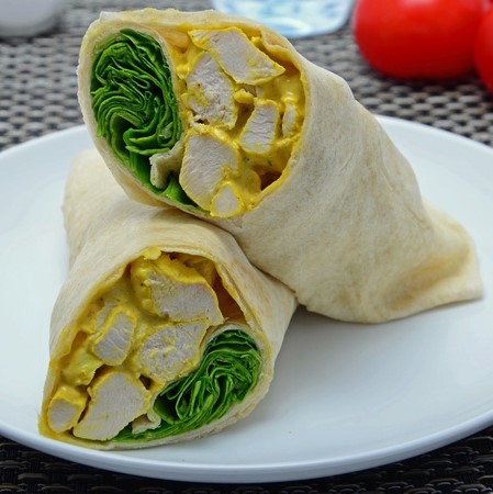 Coronation Chicken Wrap