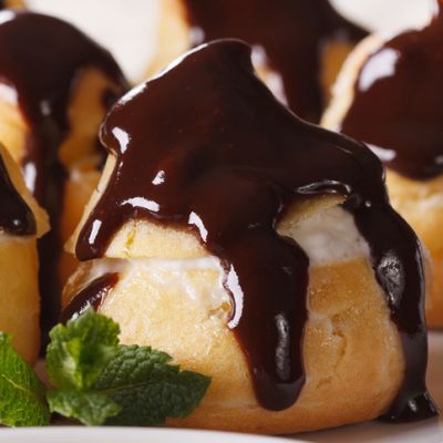 Homemade Profiteroles, Chantilly Cream & Chocolate