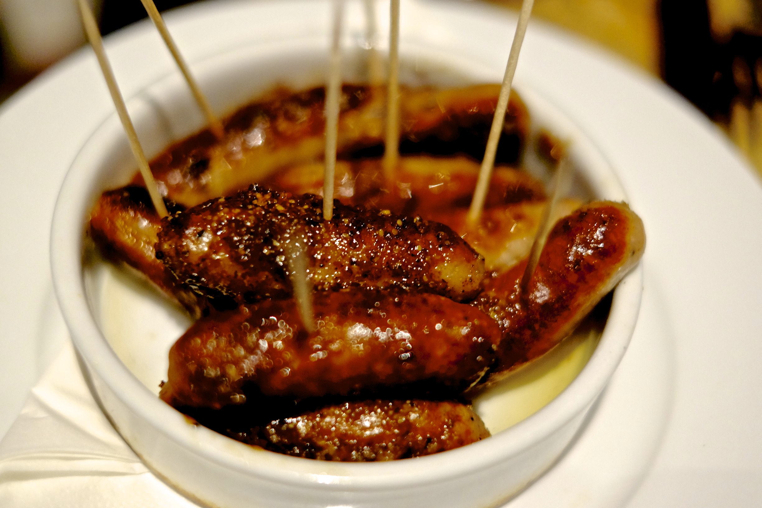 Chipolatas in Honey and Mustard Sauce