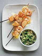 Smoked Salmon and King Prawn Skewer