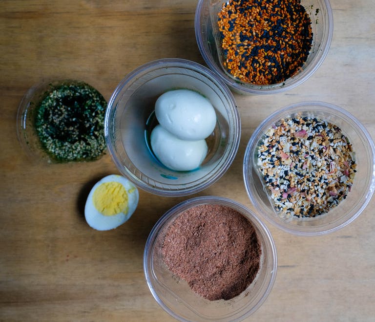 Hard Boiled Egg with Dip