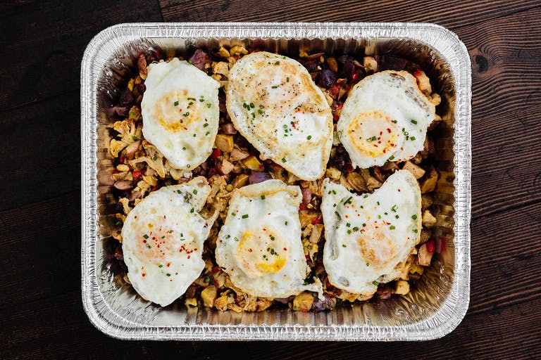 Individual Portion Potato and Cauliflower Hash