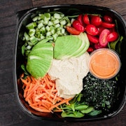 Small Family Style Rainbow Salad