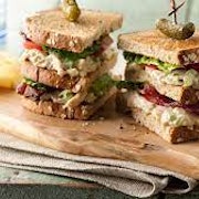 Club Sandwich - Gourmet Sandwich served with Tea & Fairtrade Coffee