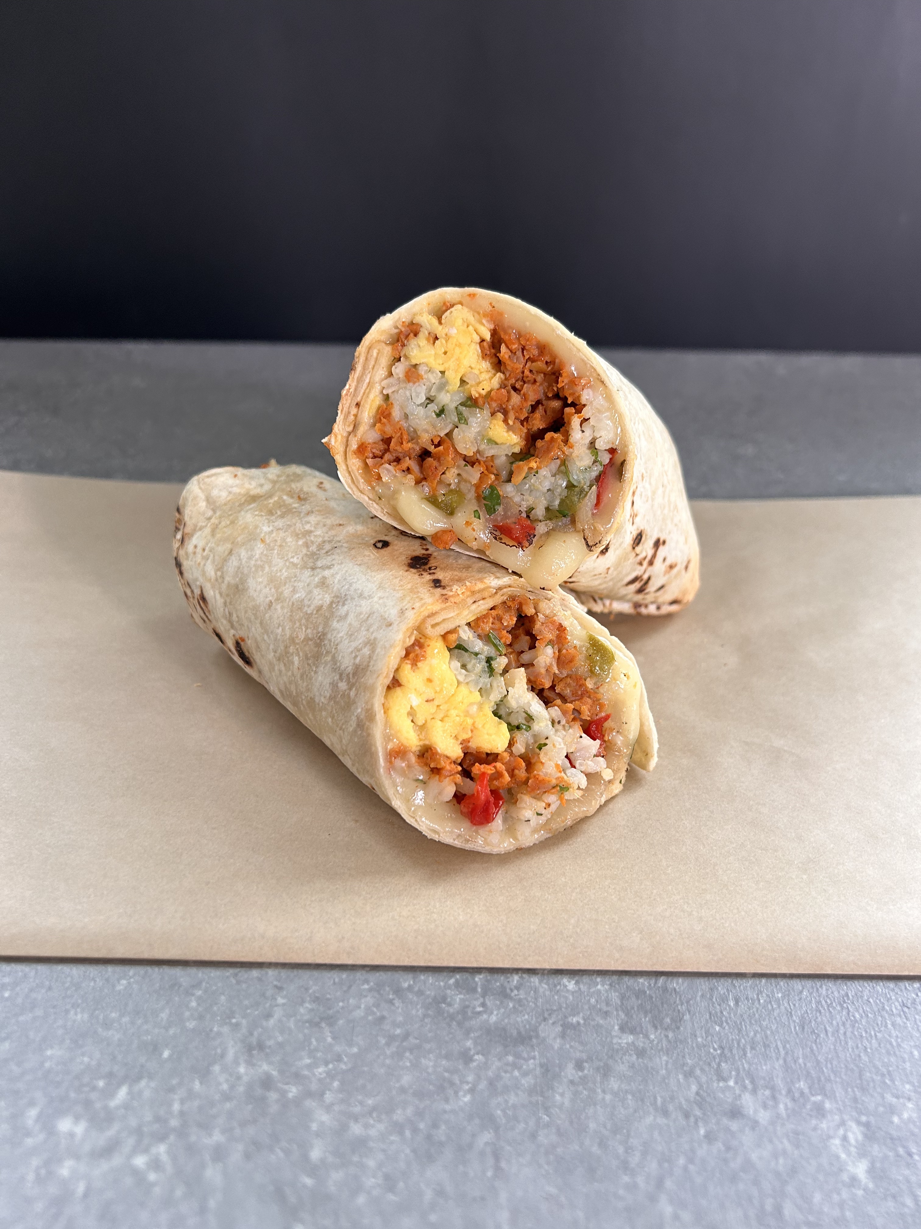 Chicken Chorizo Breakfast Burrito (serves 6)