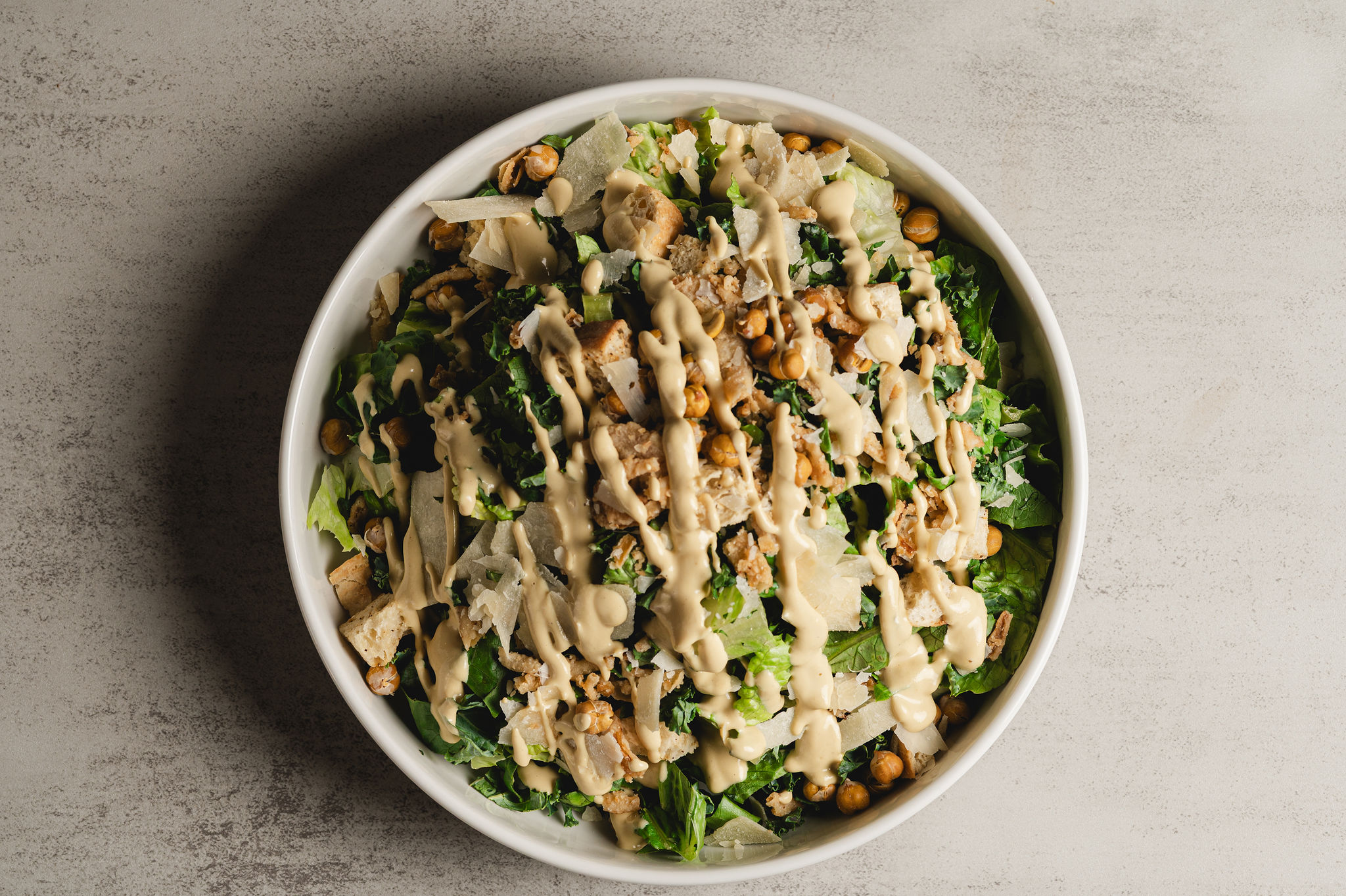 Creamy Cashew Caesar Salad