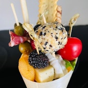 Fruit and Cheese Cracker Cones