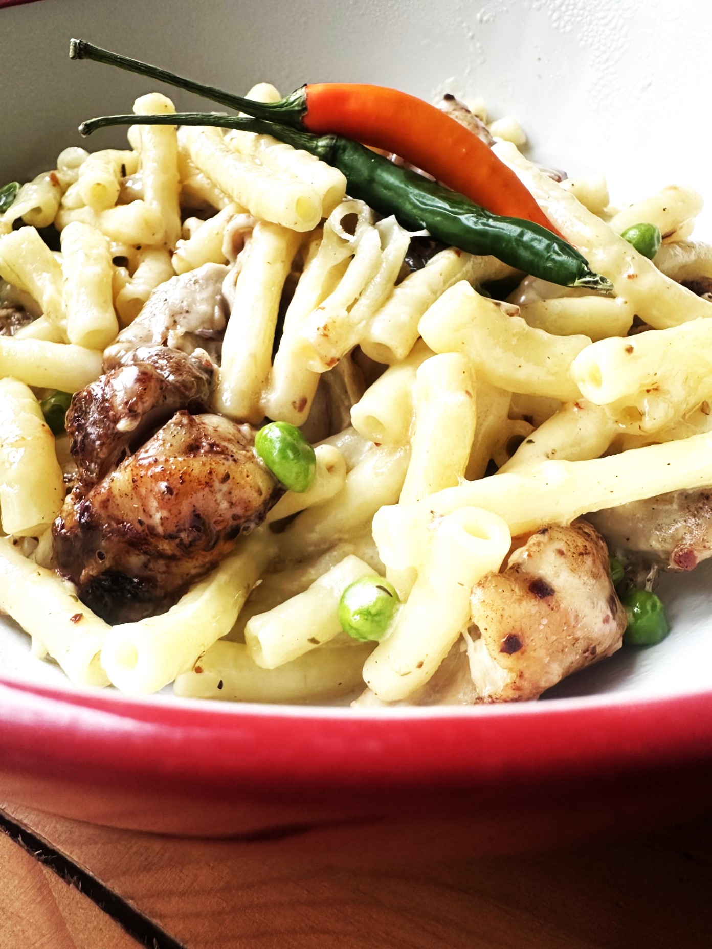 Jerk Chicken Mac & Cheese-  Caribbean Style 