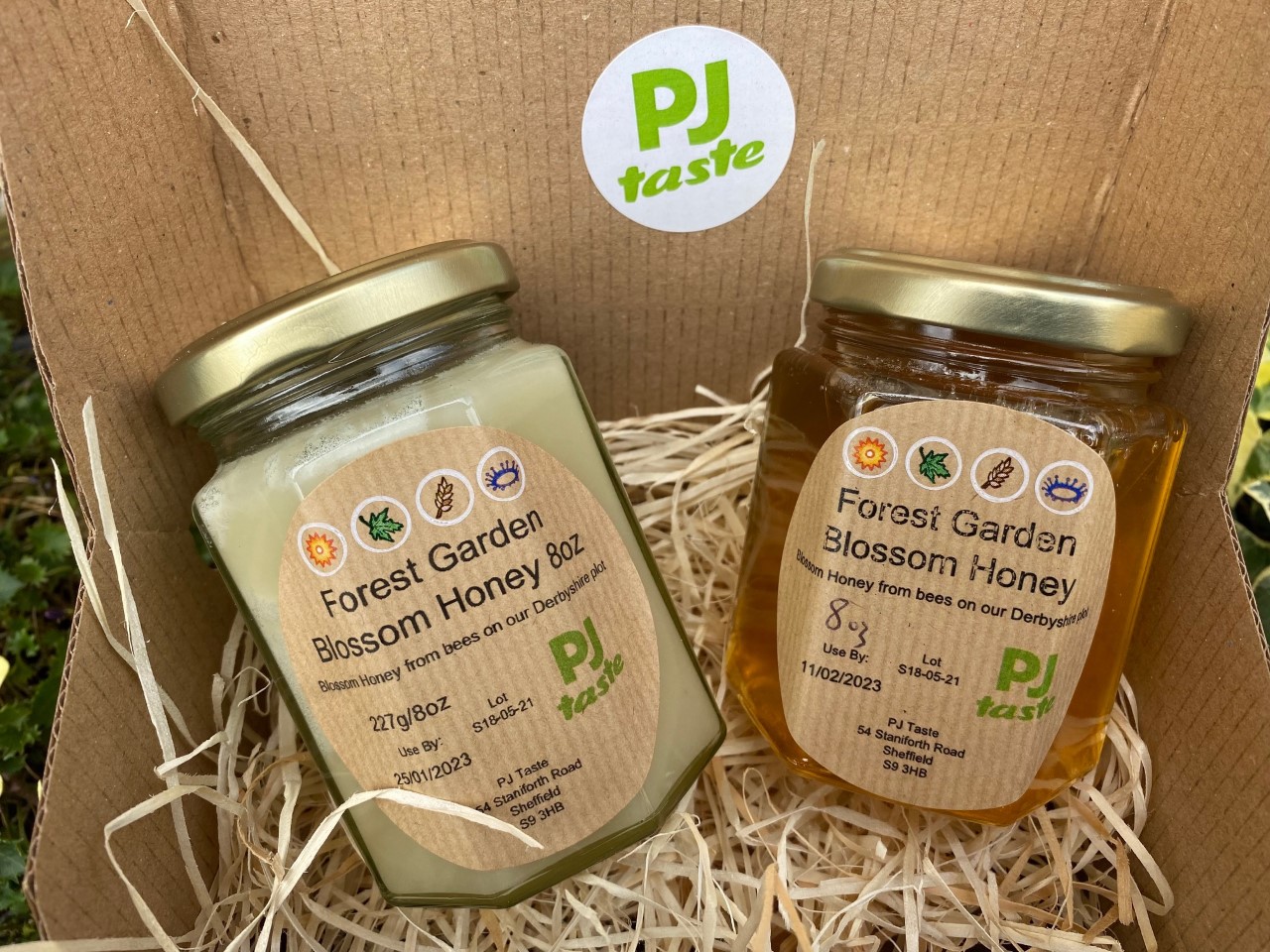 Honey from our bees 8oz/227g jars 