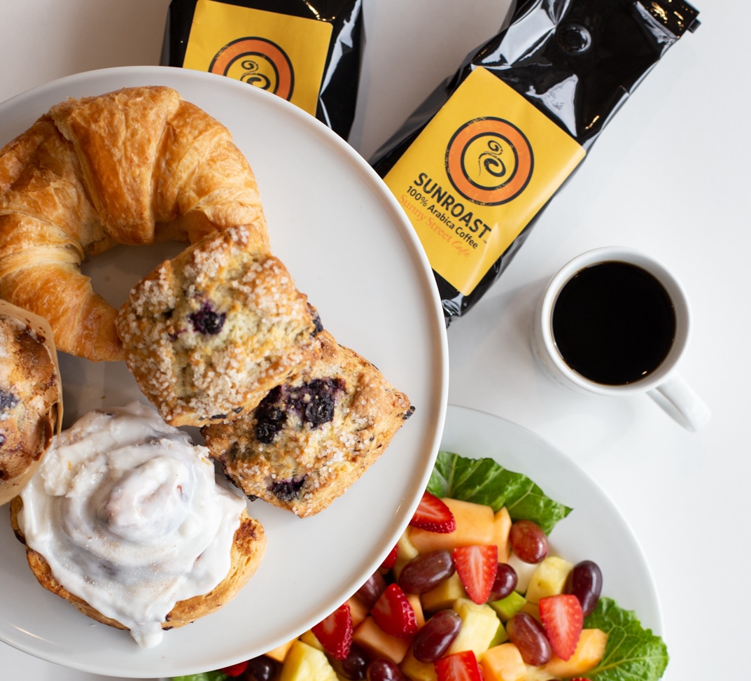 Fresh Fruit, Yogurt, and Pastries