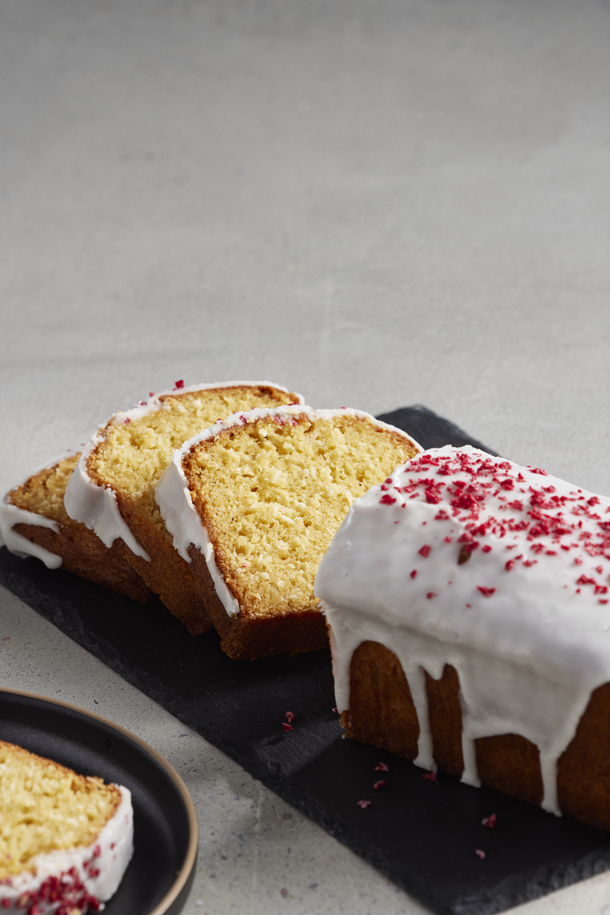 Mango, Coconut & Raspberry Whole Loaf Cake