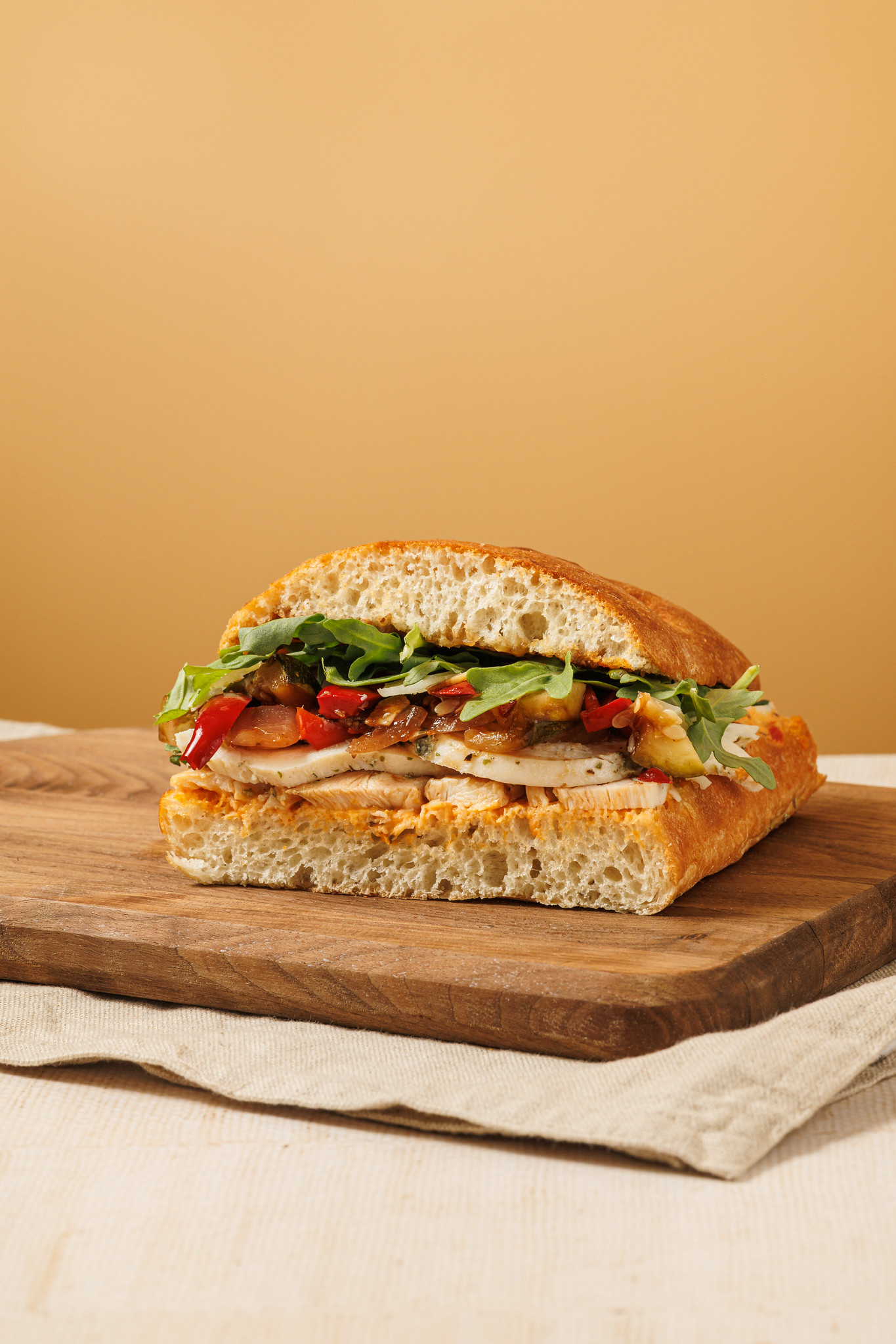 Chicken Arrabbiata Focaccia
