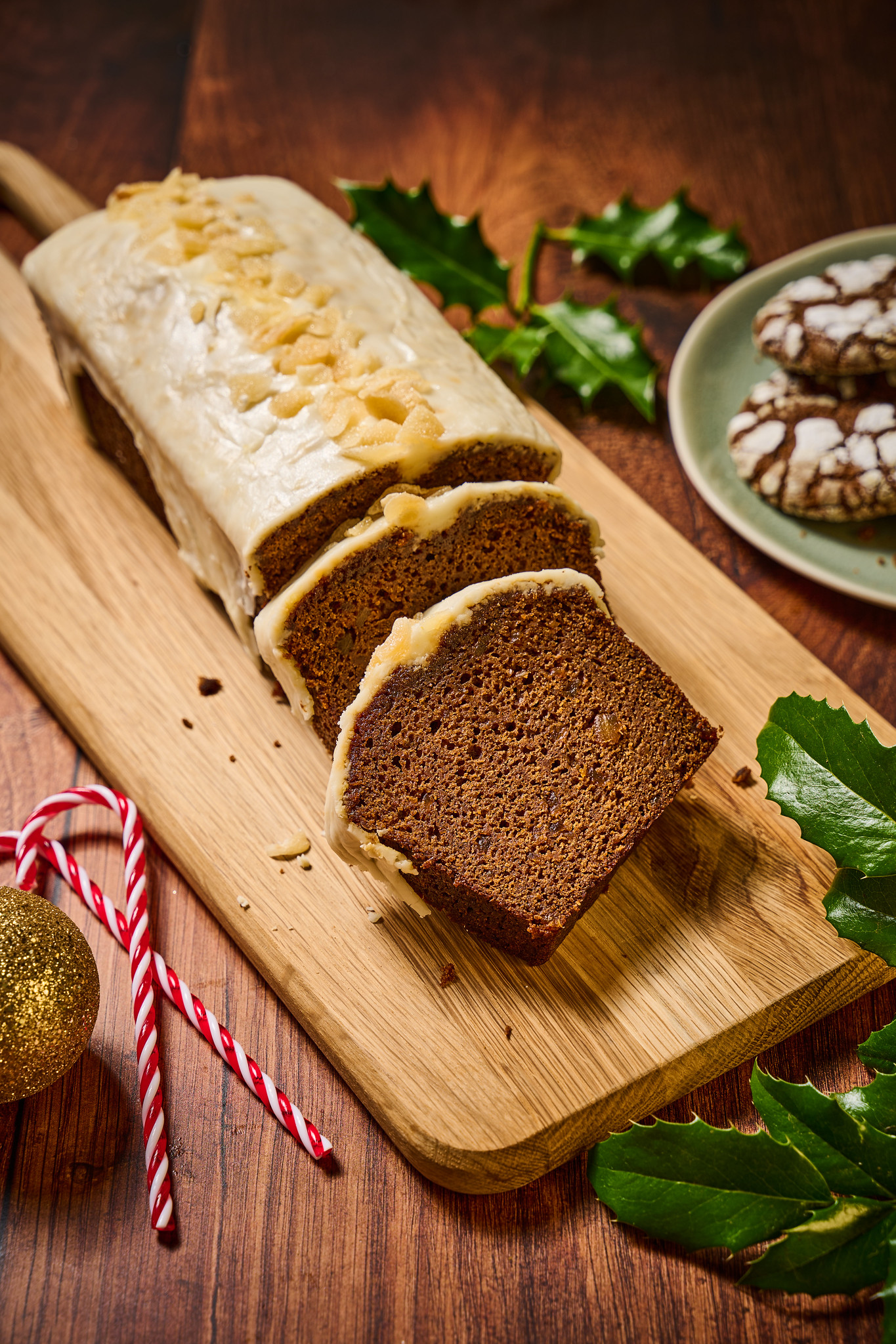 Gingerbread Loaf Cake Slice