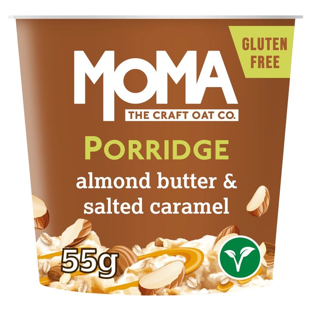 MOMA Jumbo Oat Porridge Almond Butter & Salted Caramel 