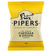 Pipers Lye Cross Cheddar & Onion Crisps