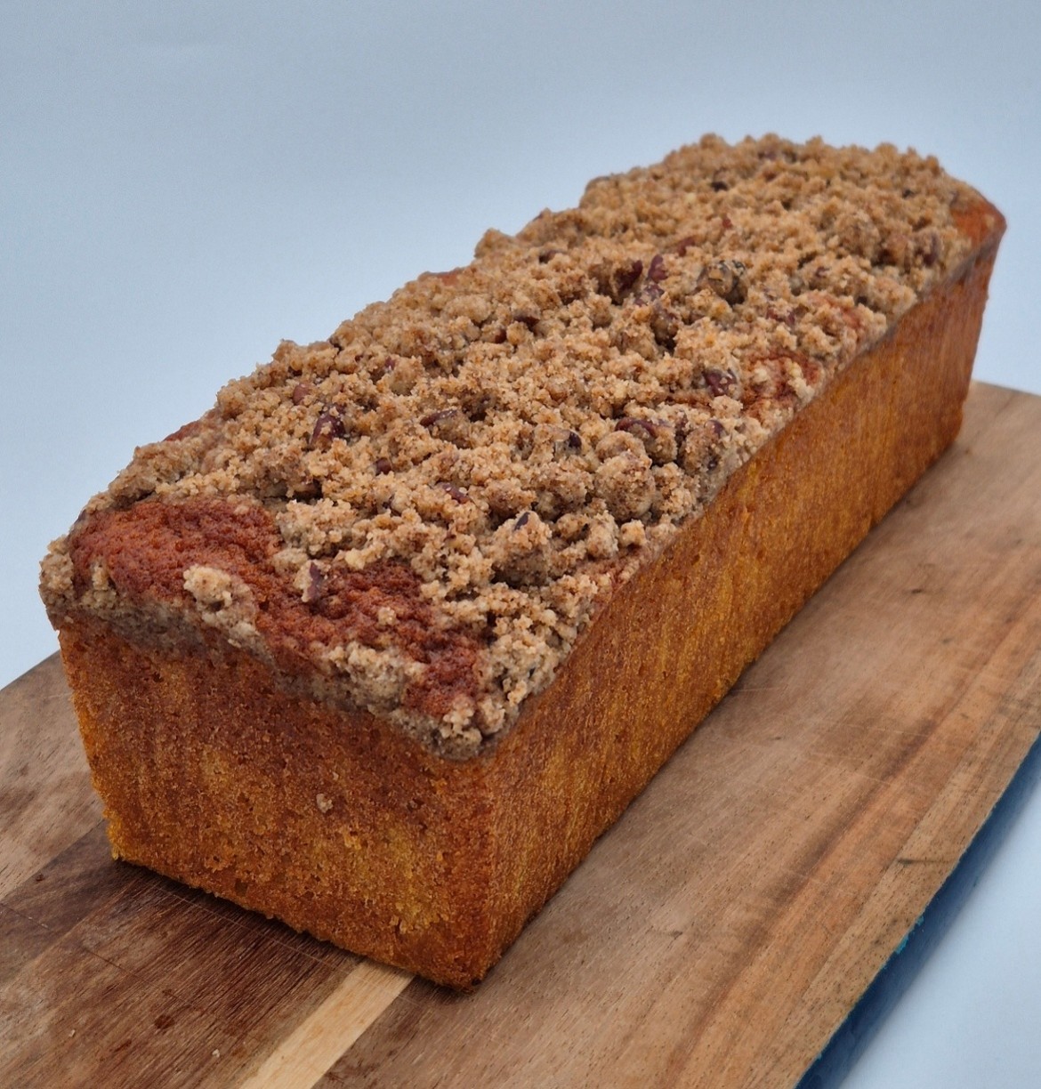Whole Pumpkin, Almond & Pecan Streusel Loaf Cake 