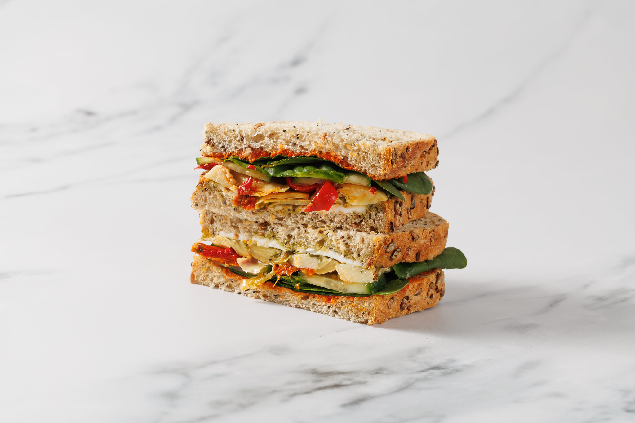 Vegan cream cheese & Grilled Artichoke Bloomer