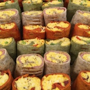 Tray of Breakfast Wraps - Large (36 halves)