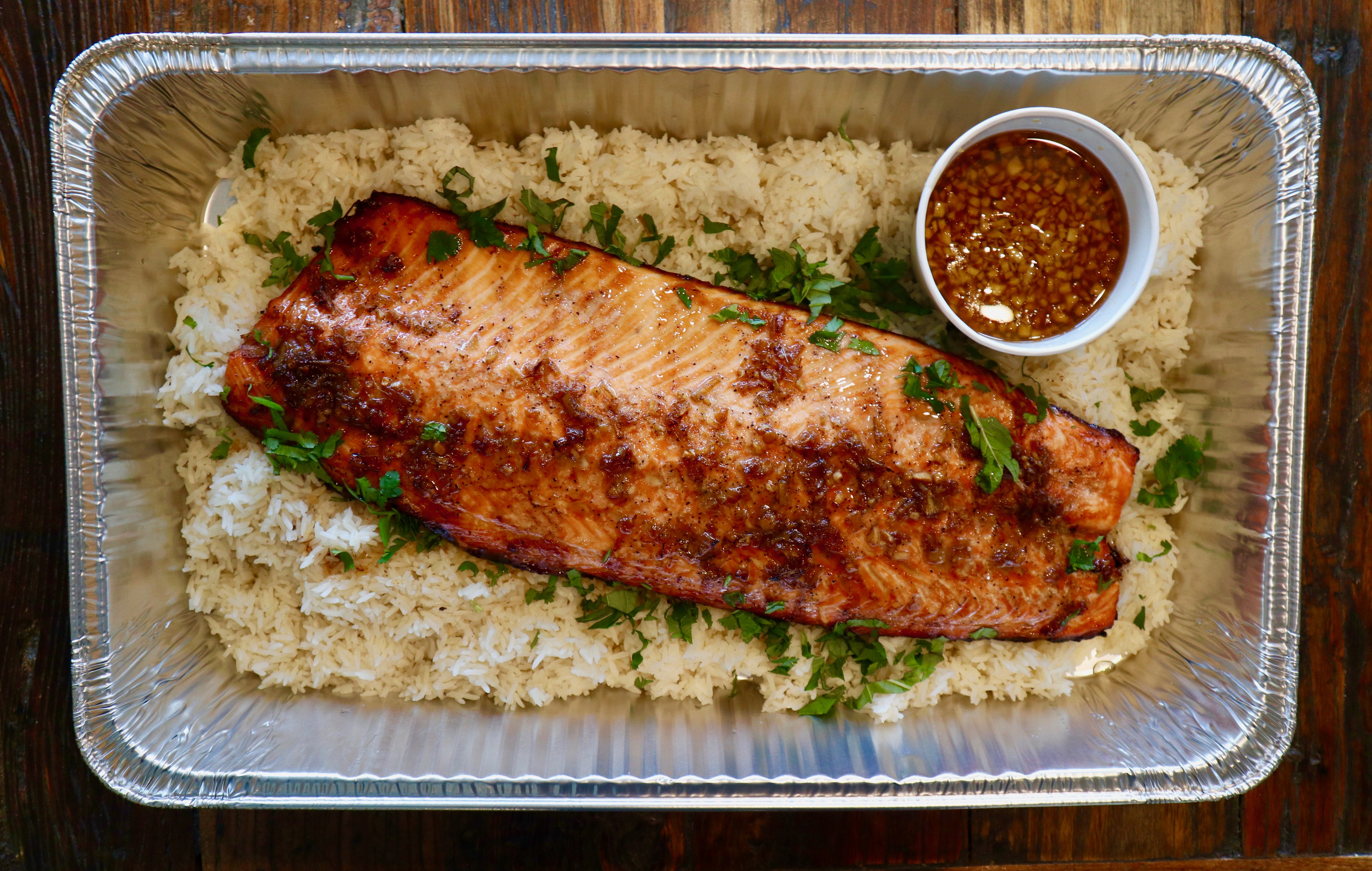 Lemongrass Ginger Salmon (Serves 10)