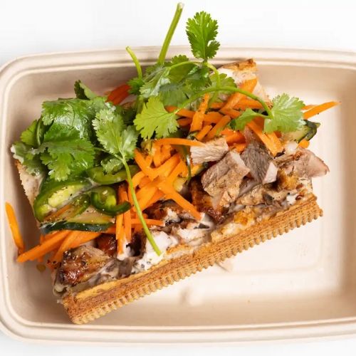 Lemongrass Pork Banh Mi Sandwich