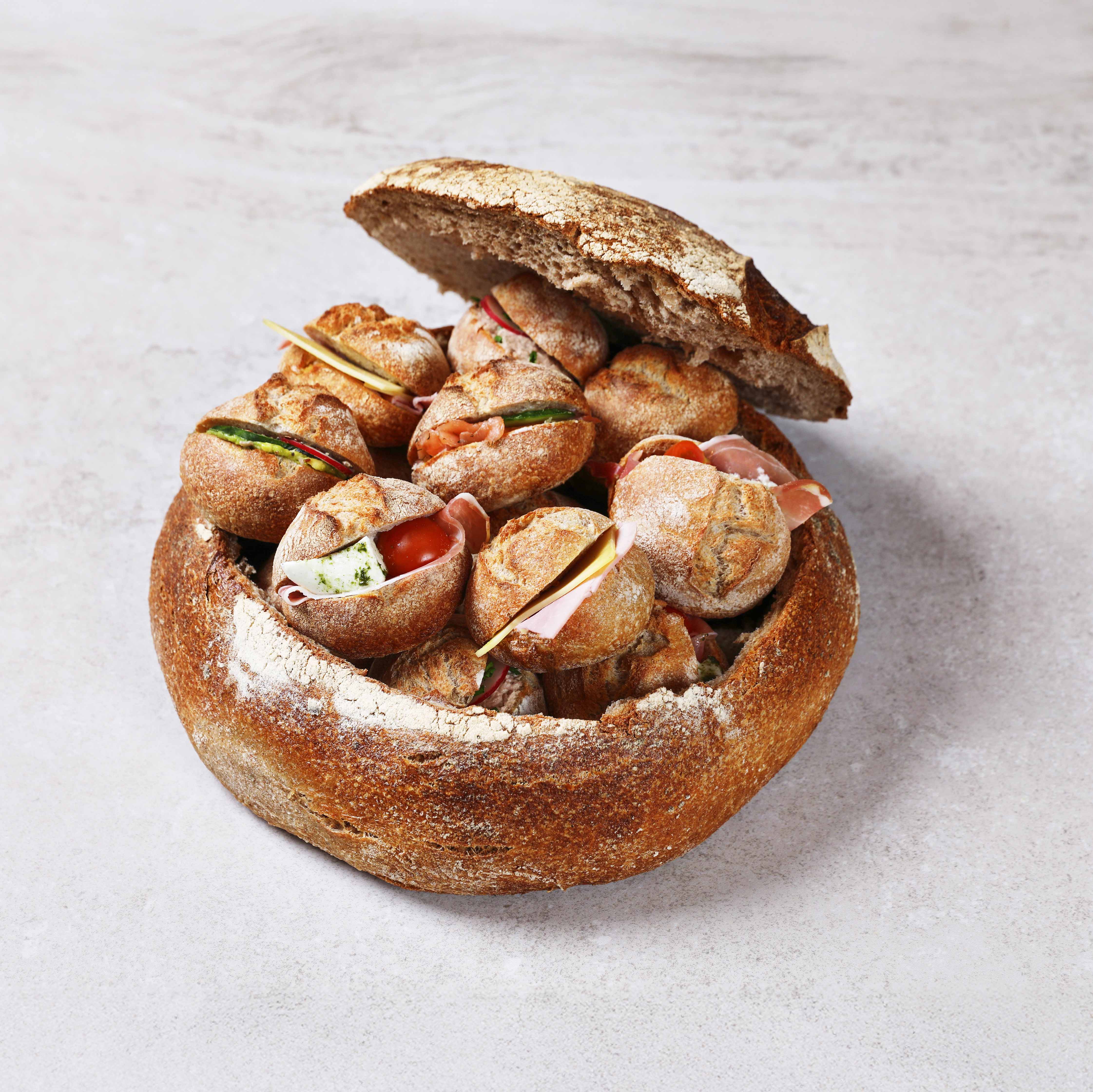 Verrassingsbrood mini broodjes (15 stuks)