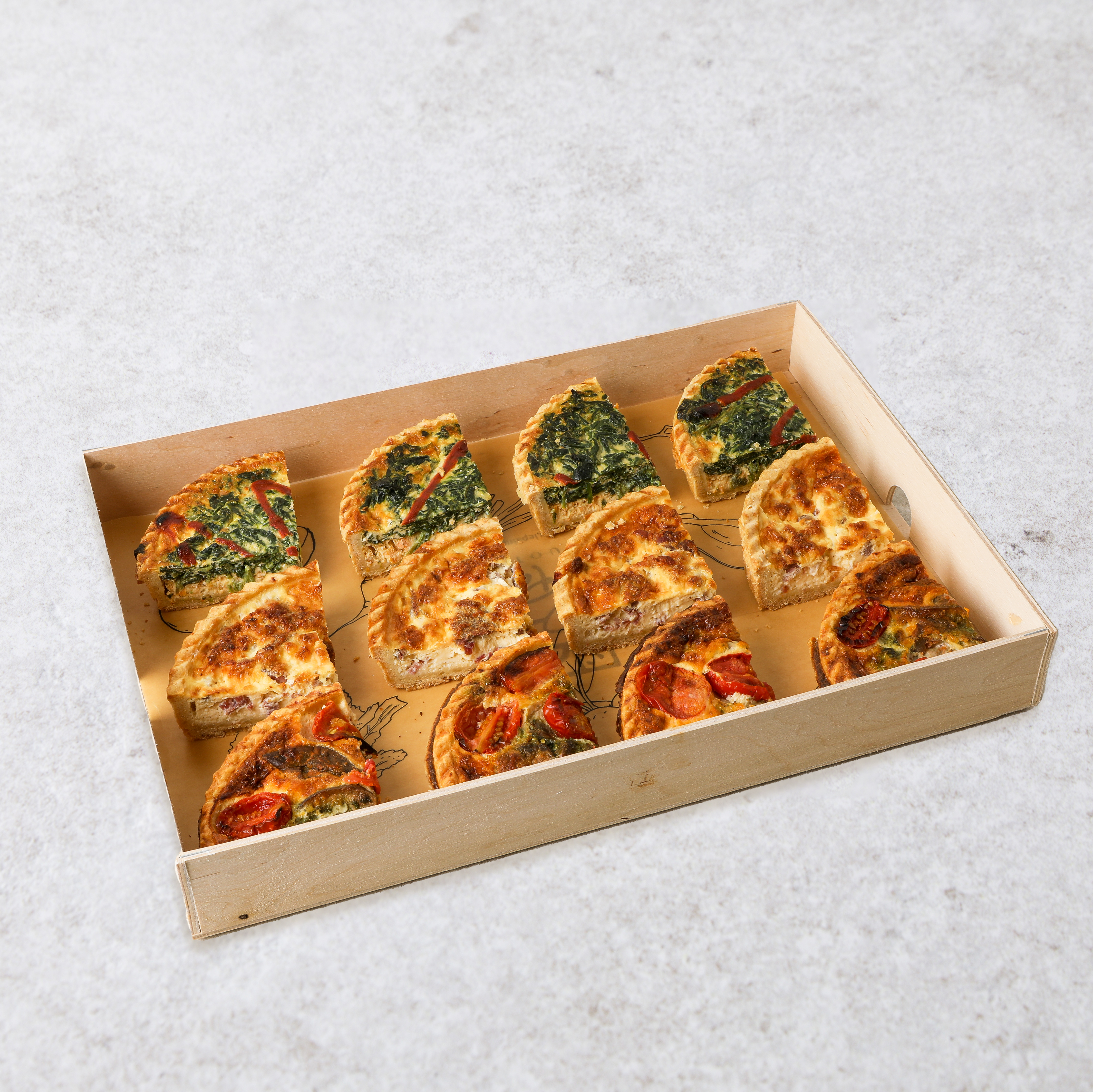 Plateau quiches (12 porties)