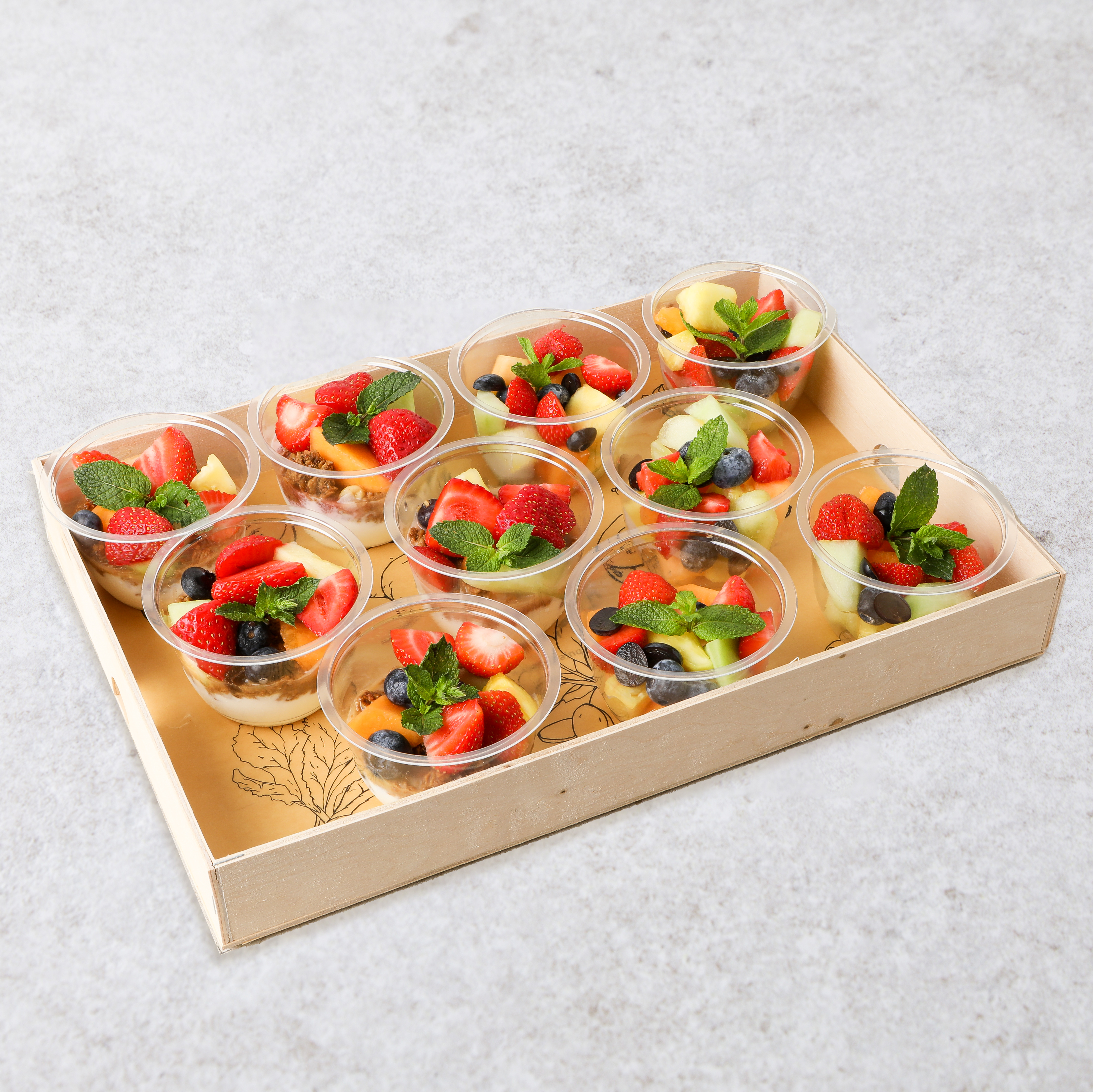 Plateau granola parfait (10 stuks)