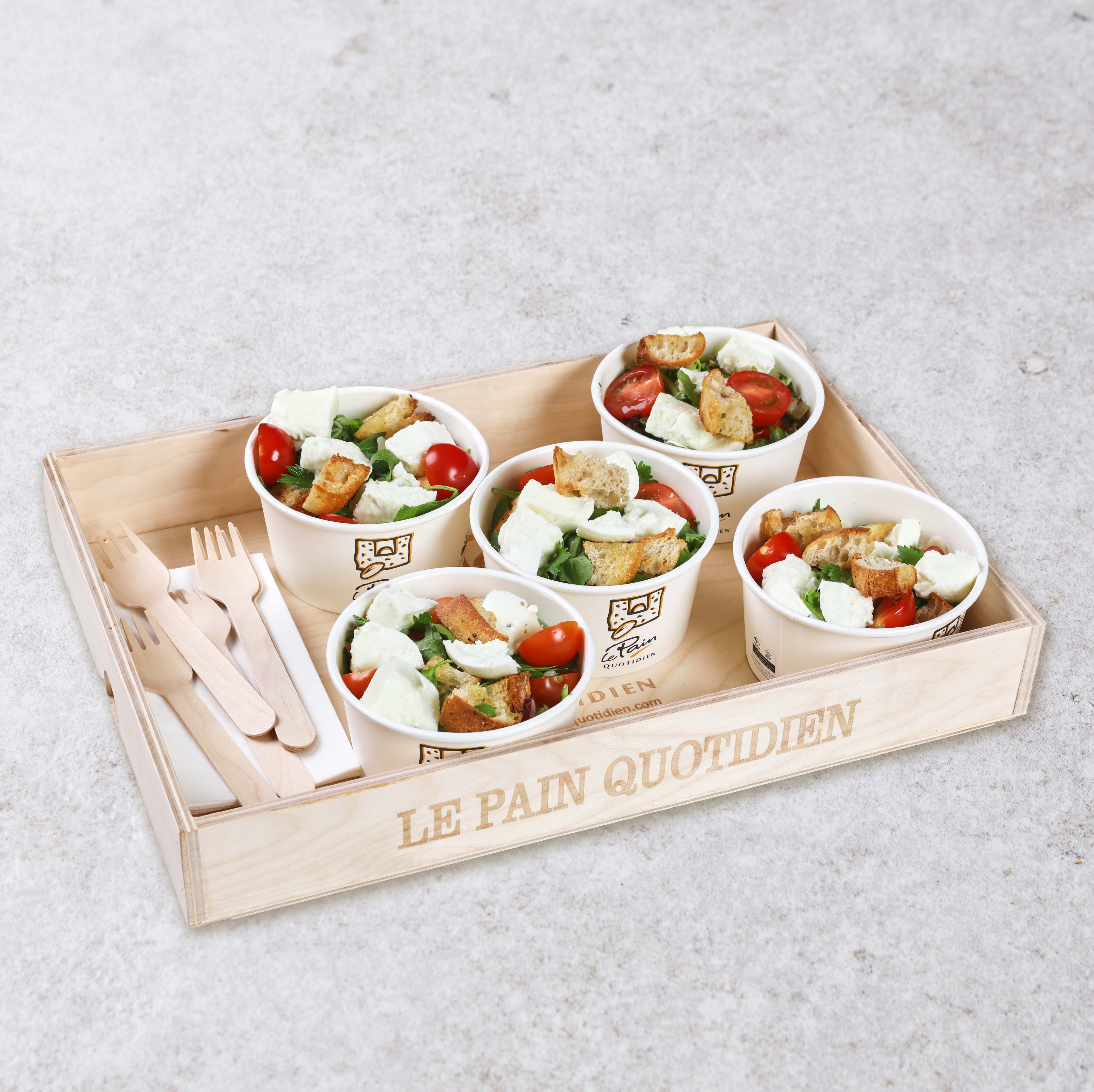 Plateau caprese salades (5 individuele porties)