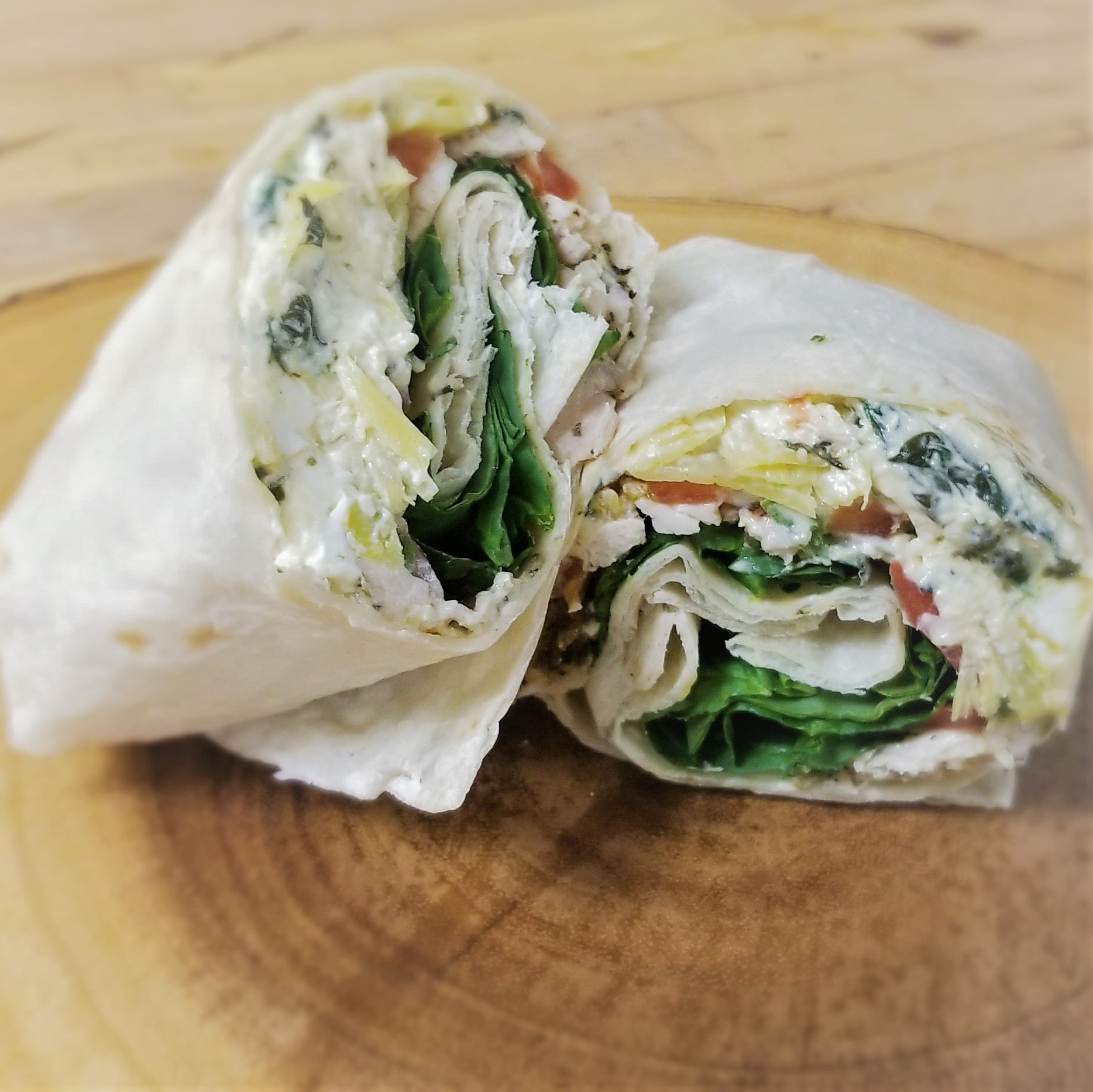 Spinach Artichoke Chicken Wrap Boxed Lunch