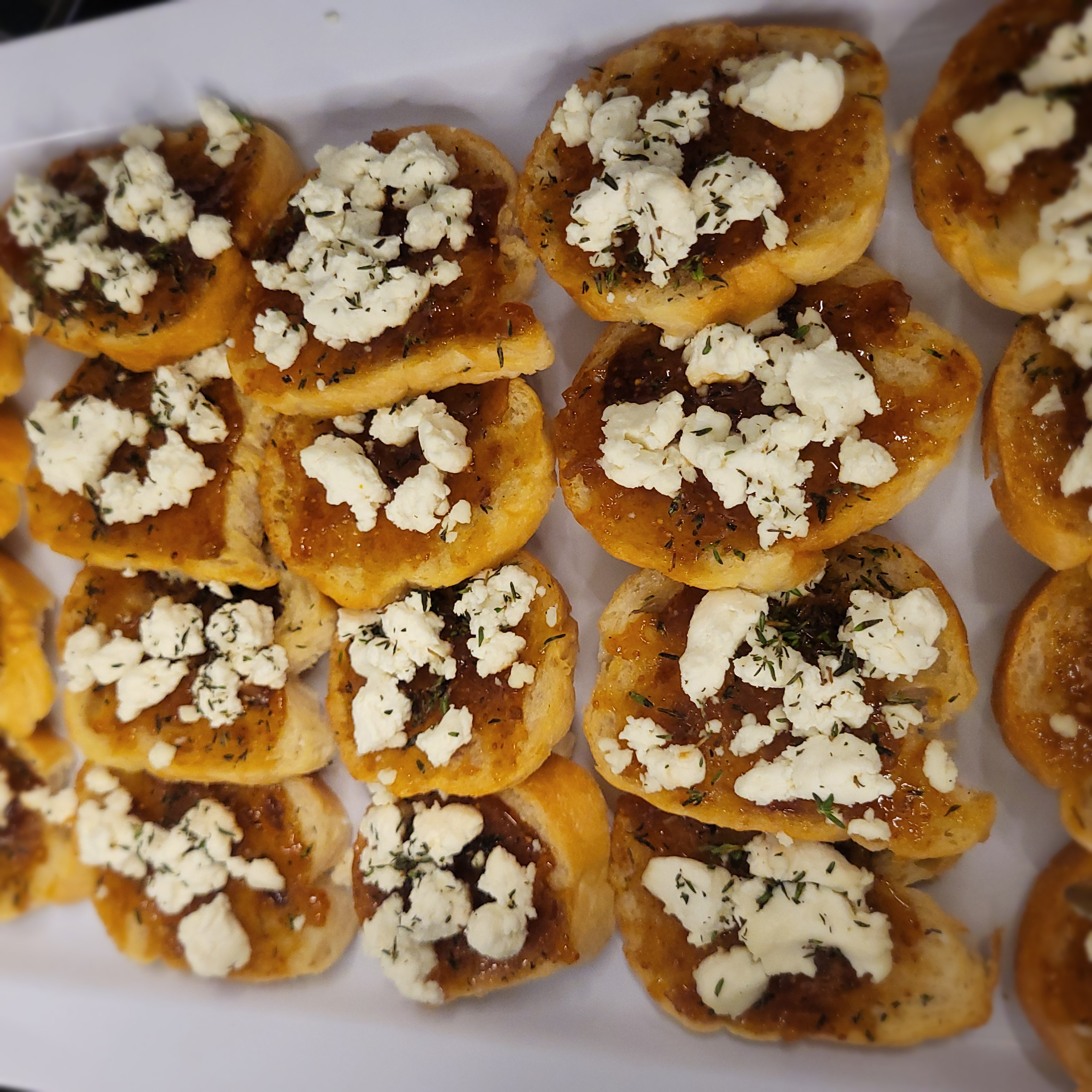 Fig Jam & Goat Cheese Crostini 