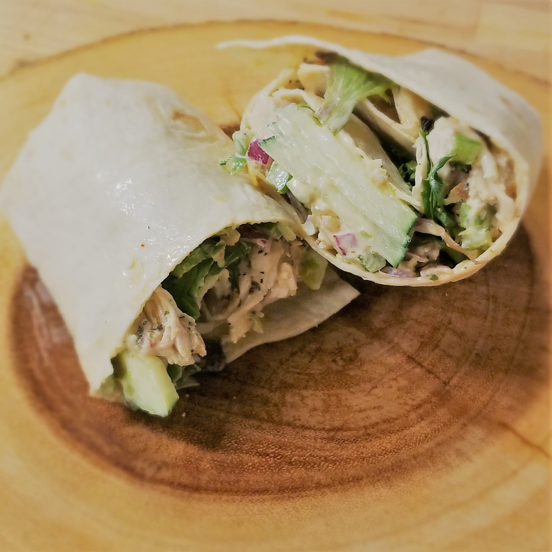 Curry Chickpea Salad Wrap