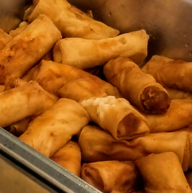 Veggie Spring Rolls with ginger soy dipping sauce