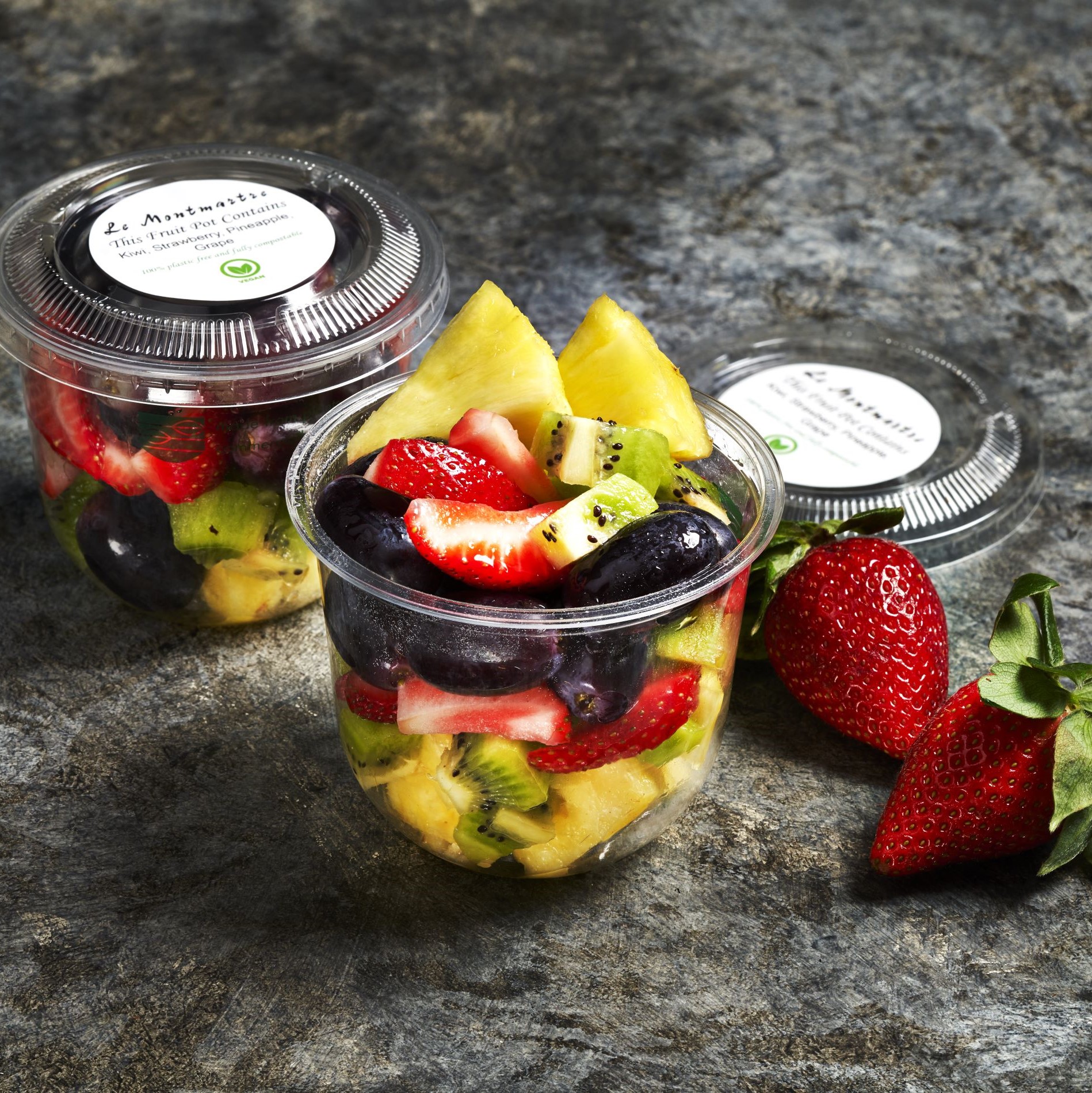 Individual fruit salad