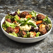 Vegan salad with falafel