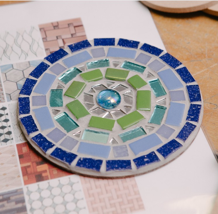 Mosaic coaster & lunch