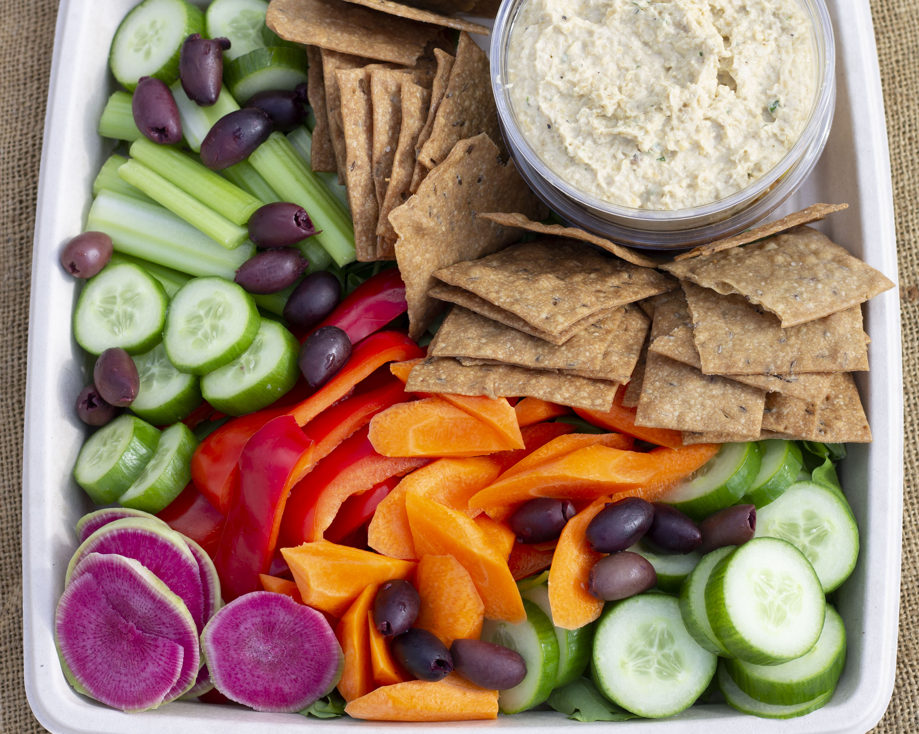 Hummus & Crudites (serves 10-12) 